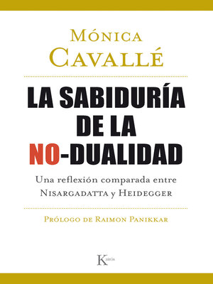 cover image of La sabiduría de la no-dualidad